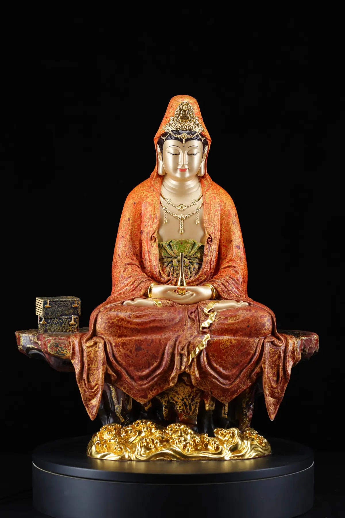 Meditating Guanyin — Vermilion