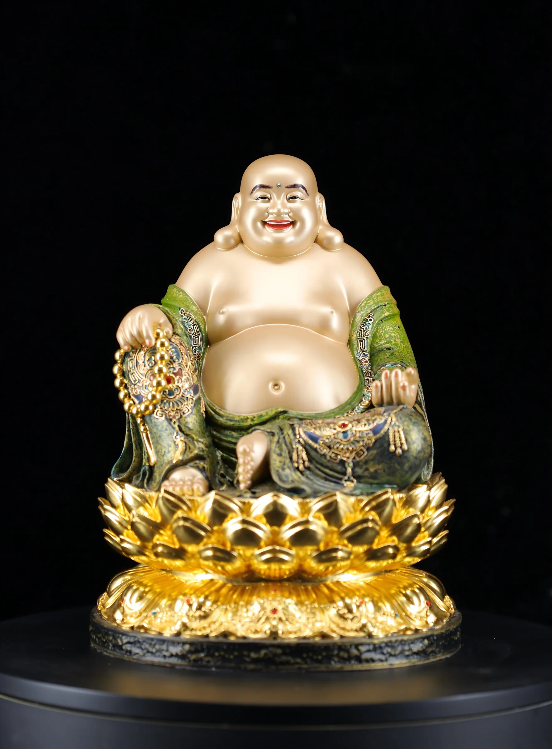 Maitreya Buddha — Traditional Lacquer — Front view