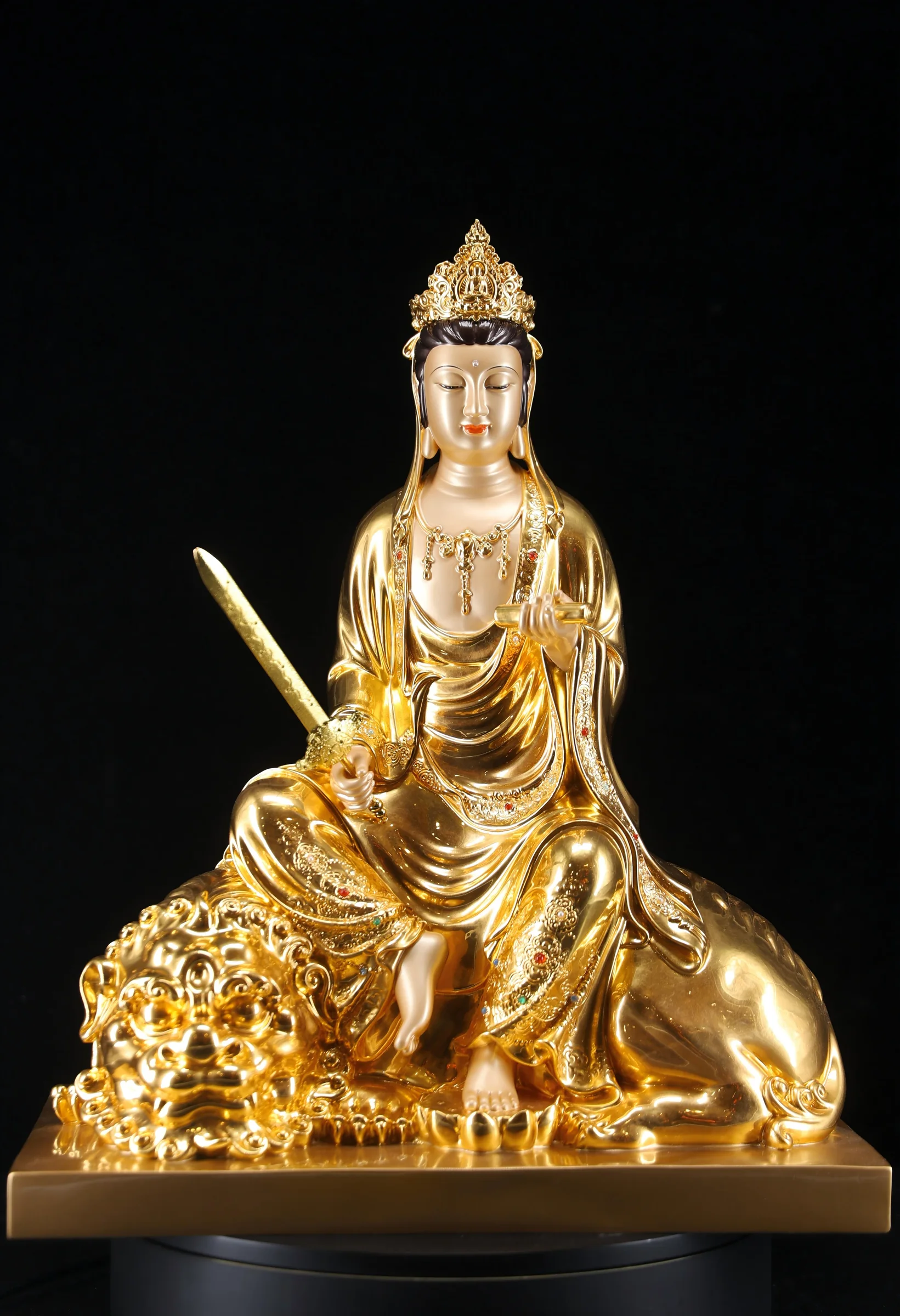 Manjushri — Pointed Halo — Front view